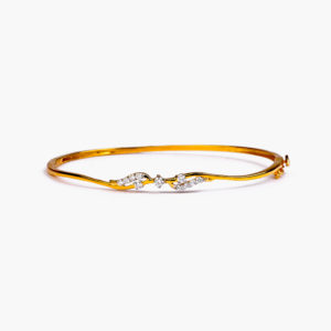 Diamond Oval Bangle